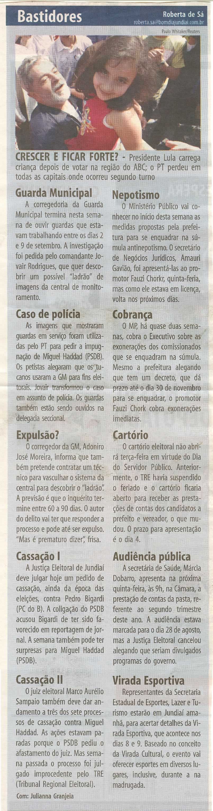 Bom Dia Jundiaí - 27/10/2008