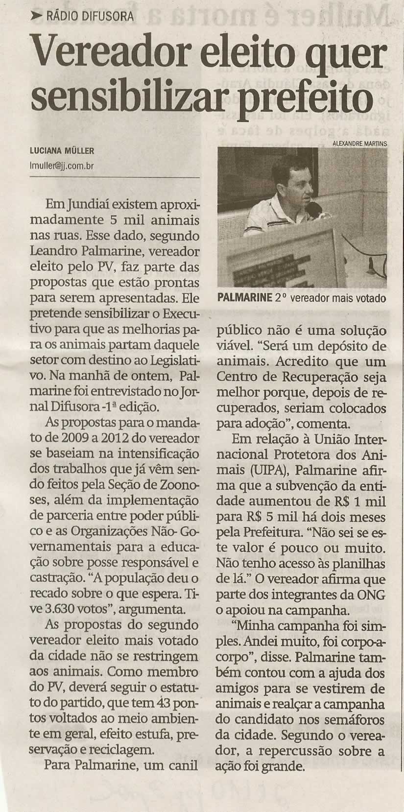 Jornal de Jundiaí - 28/10/2008