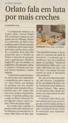 Jornal de Jundiaí - 25/10/2008