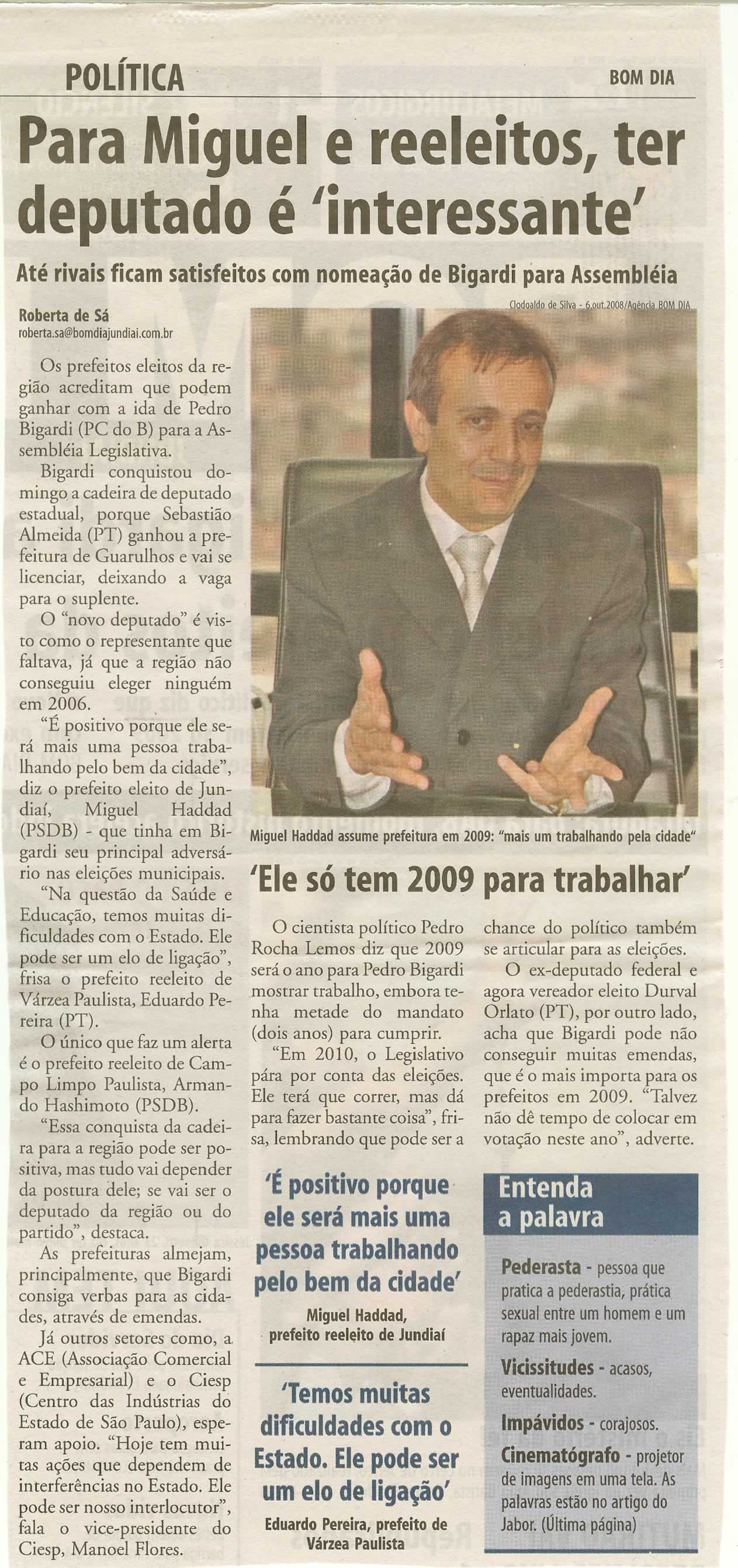 Bom Dia Jundiaí - 28/10/2008