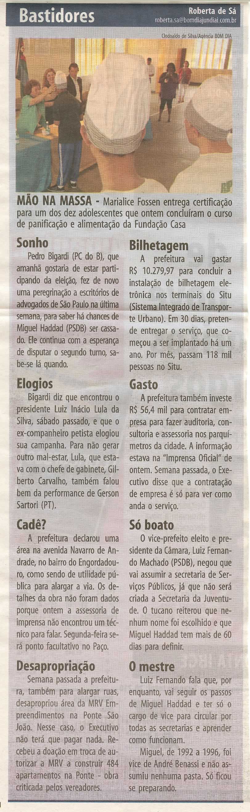 Bom Dia Jundiaí - 25/10/2008