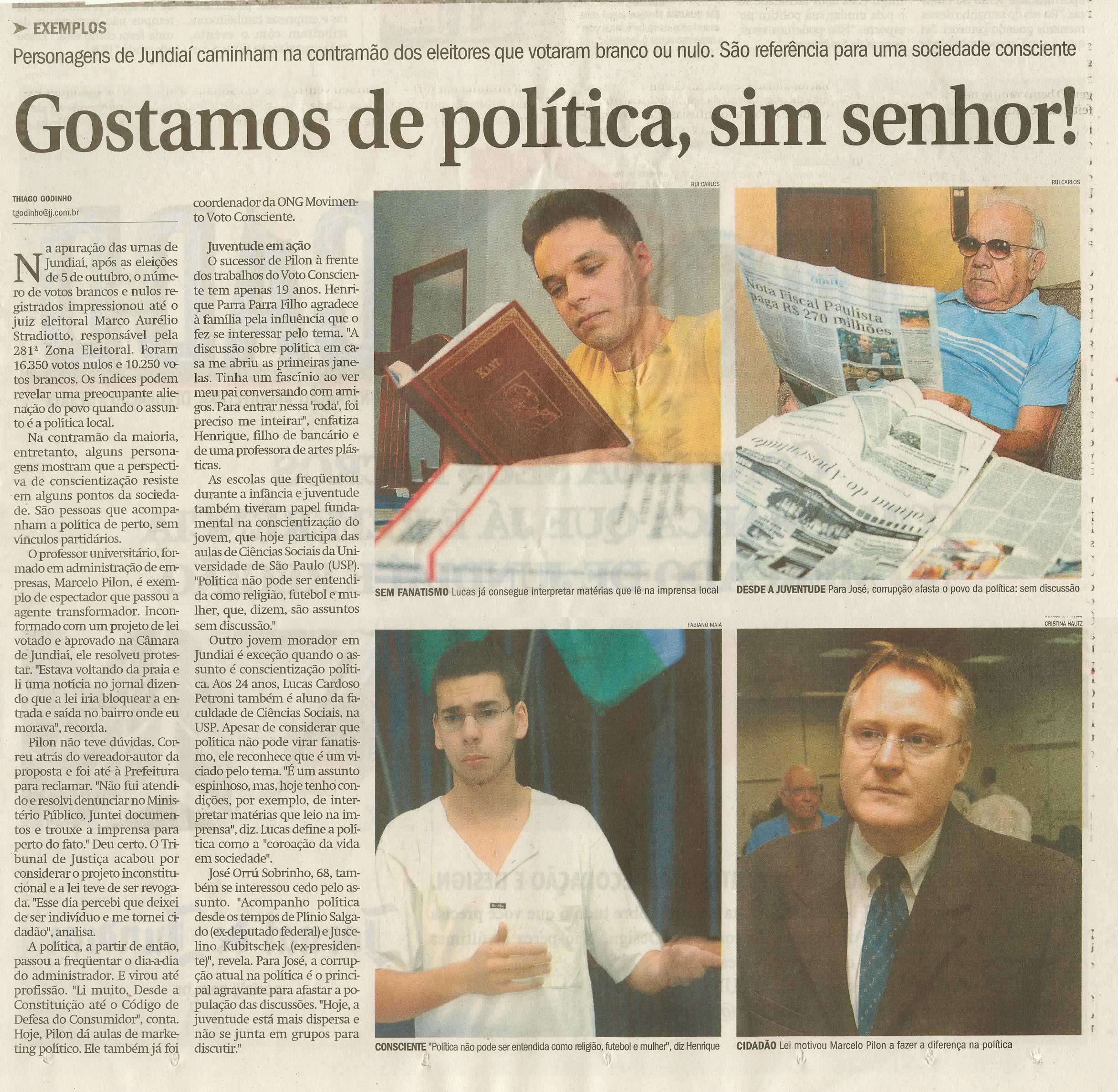 Jornal de Jundiaí - 26/10/2008