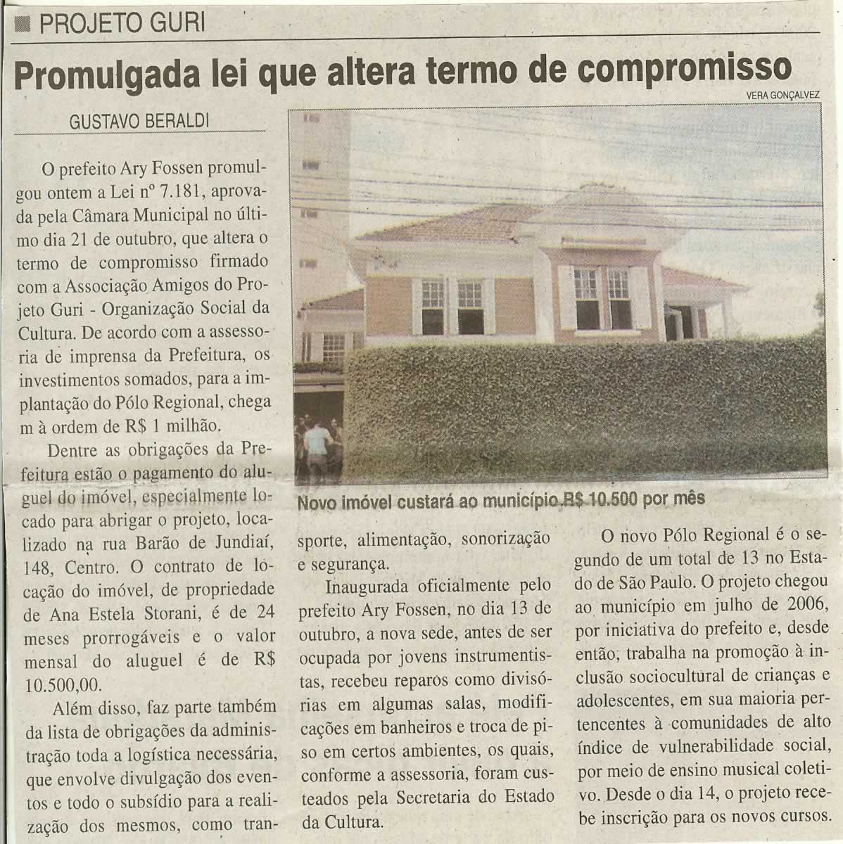 Jornal da Cidade - 30/10/2008