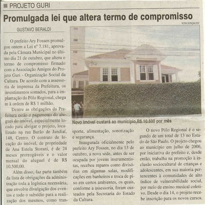 Jornal da Cidade - 30/10/2008