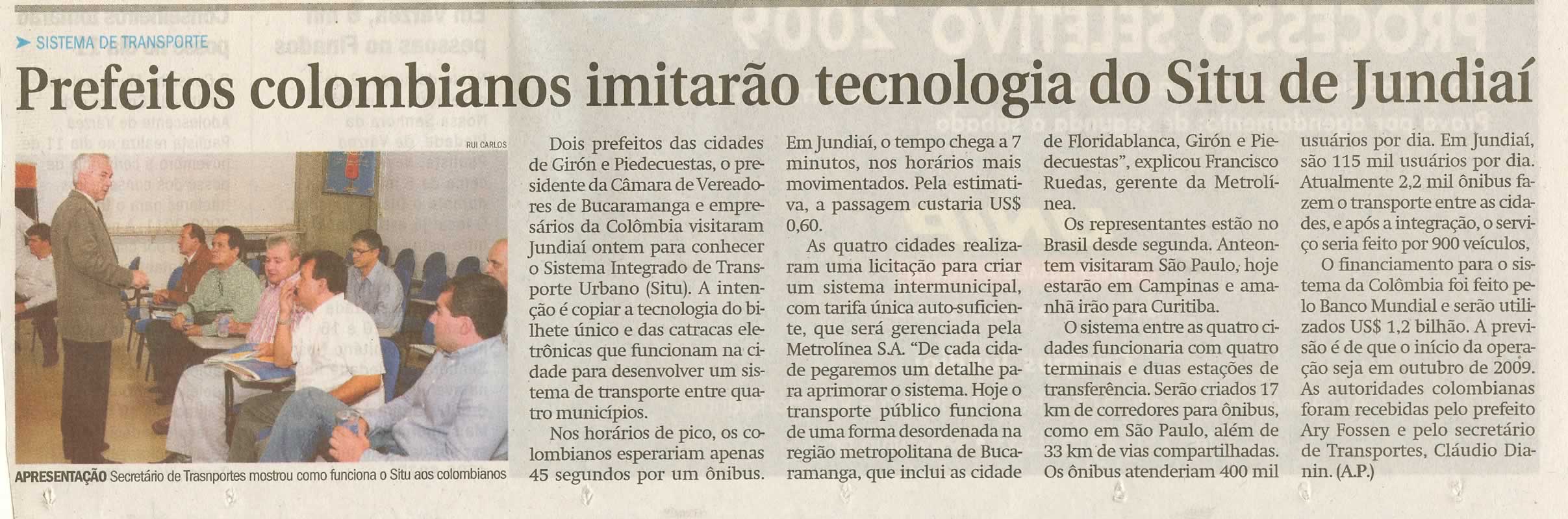 Jornal de Jundiaí - 30/10/2008
