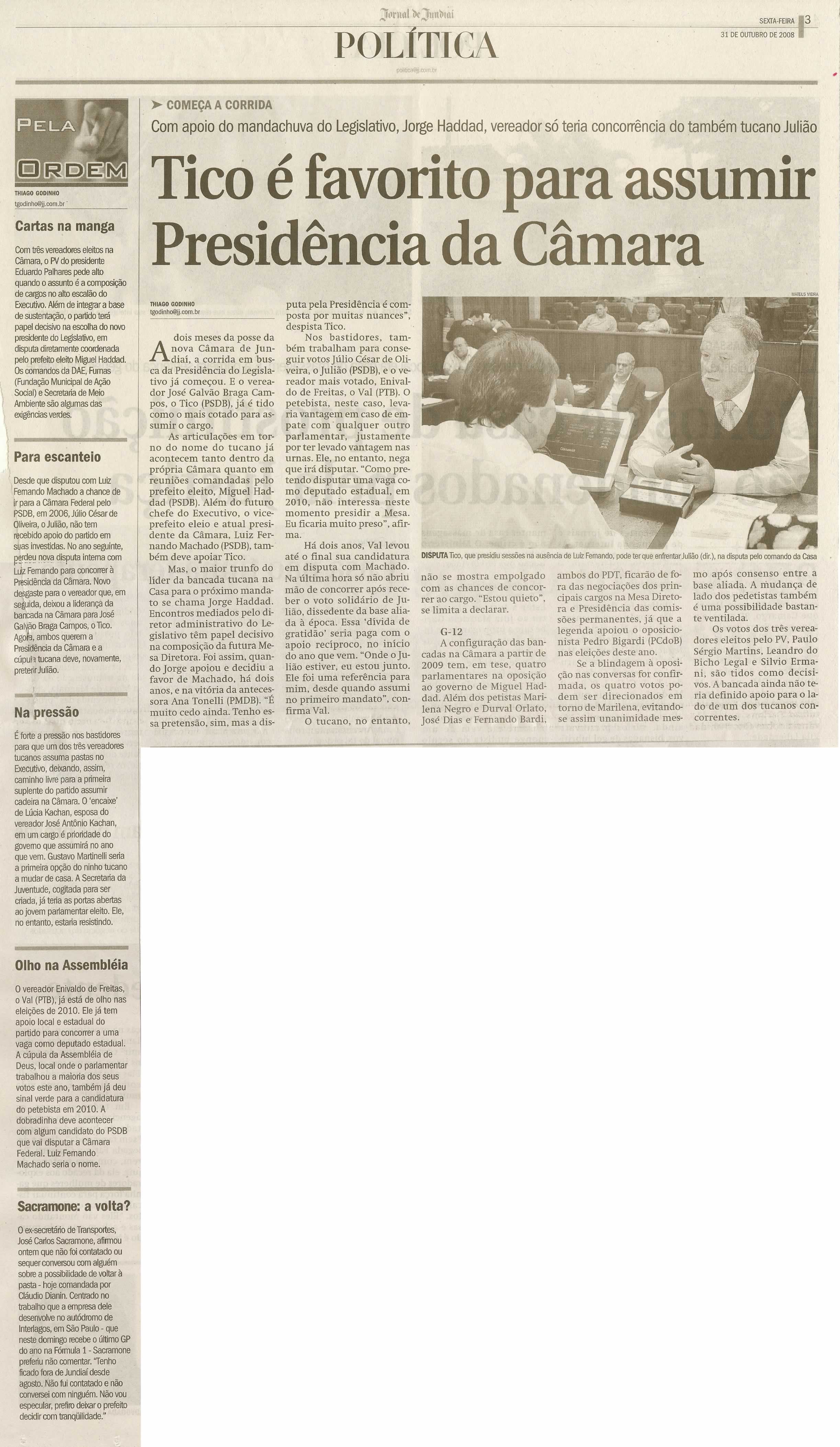 Jornal de Jundiaí - 31/10/2008