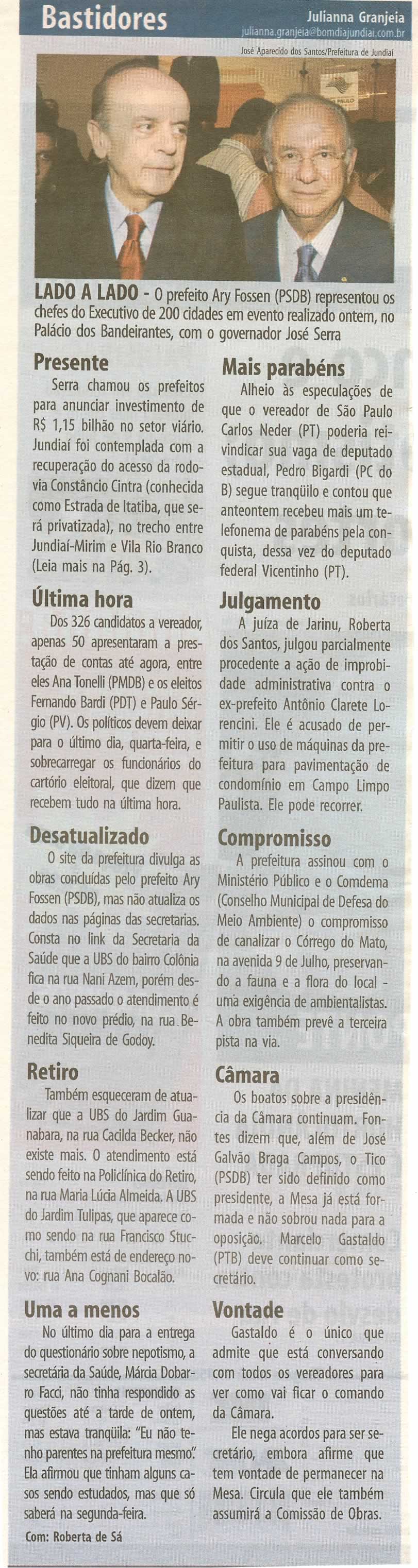 Bom Dia Jundiaí - 01/11/2008