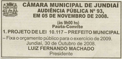 Jornal da Cidade - 01/11/2008