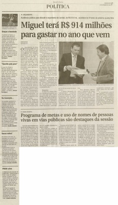Jornal de Jundiaí - 03/11/2008