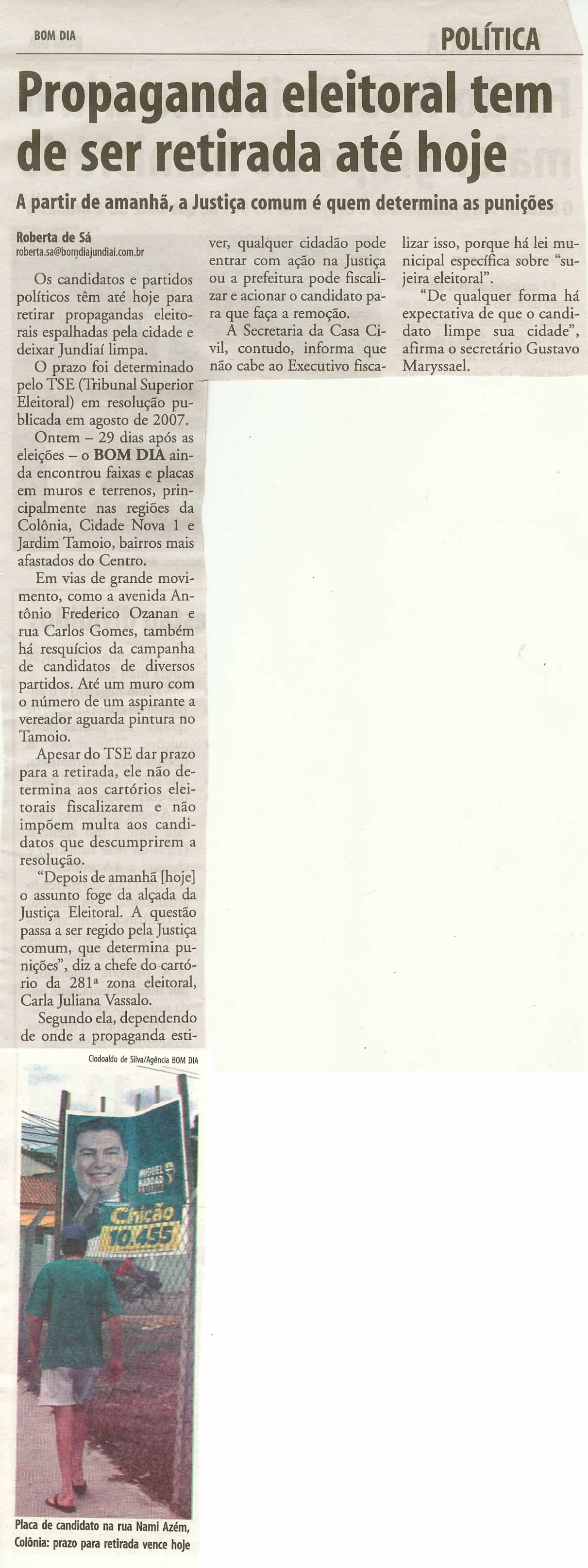 Bom Dia Jundiaí - 04/11/2008