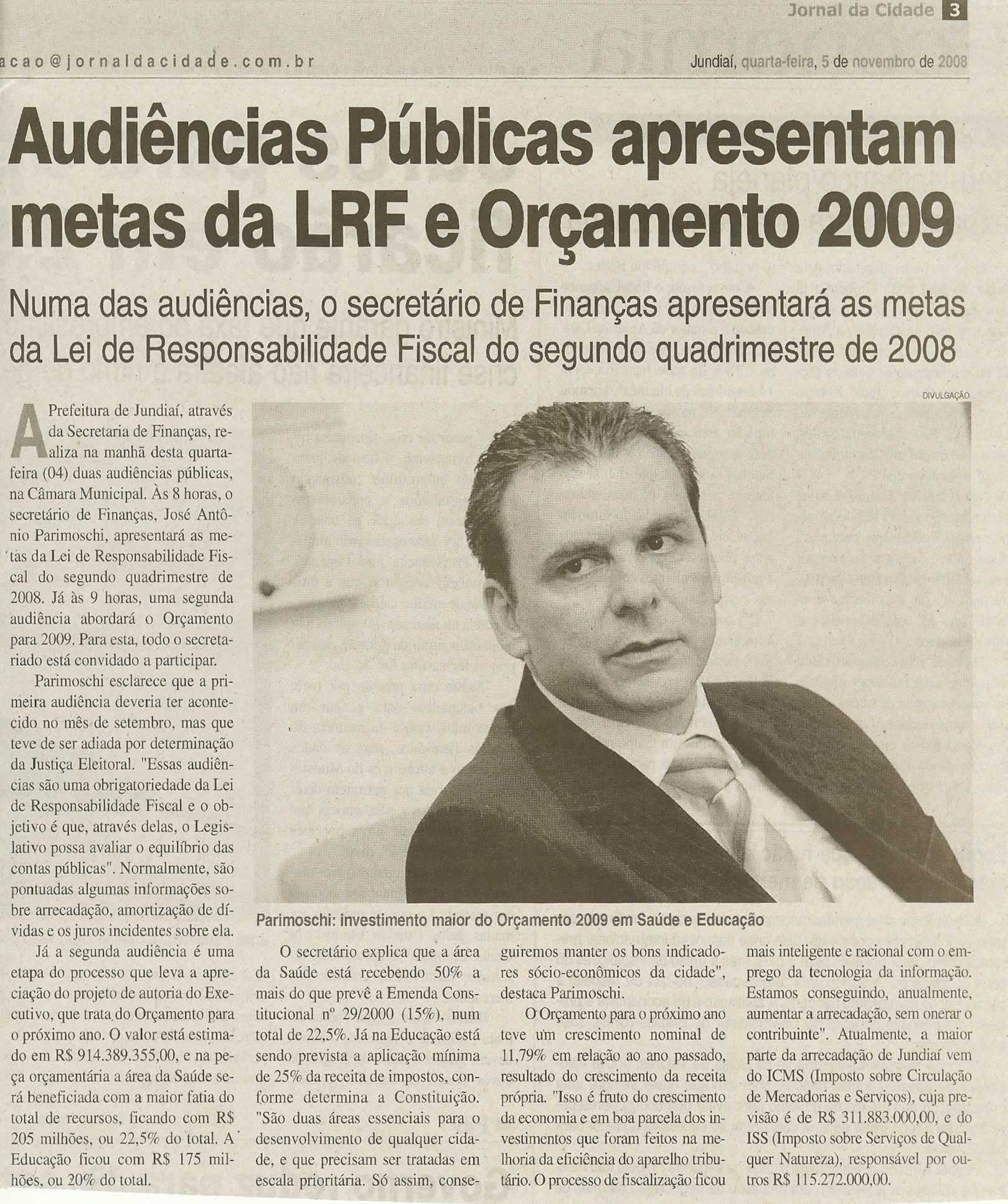 Jornal da Cidade - 05/11/2008