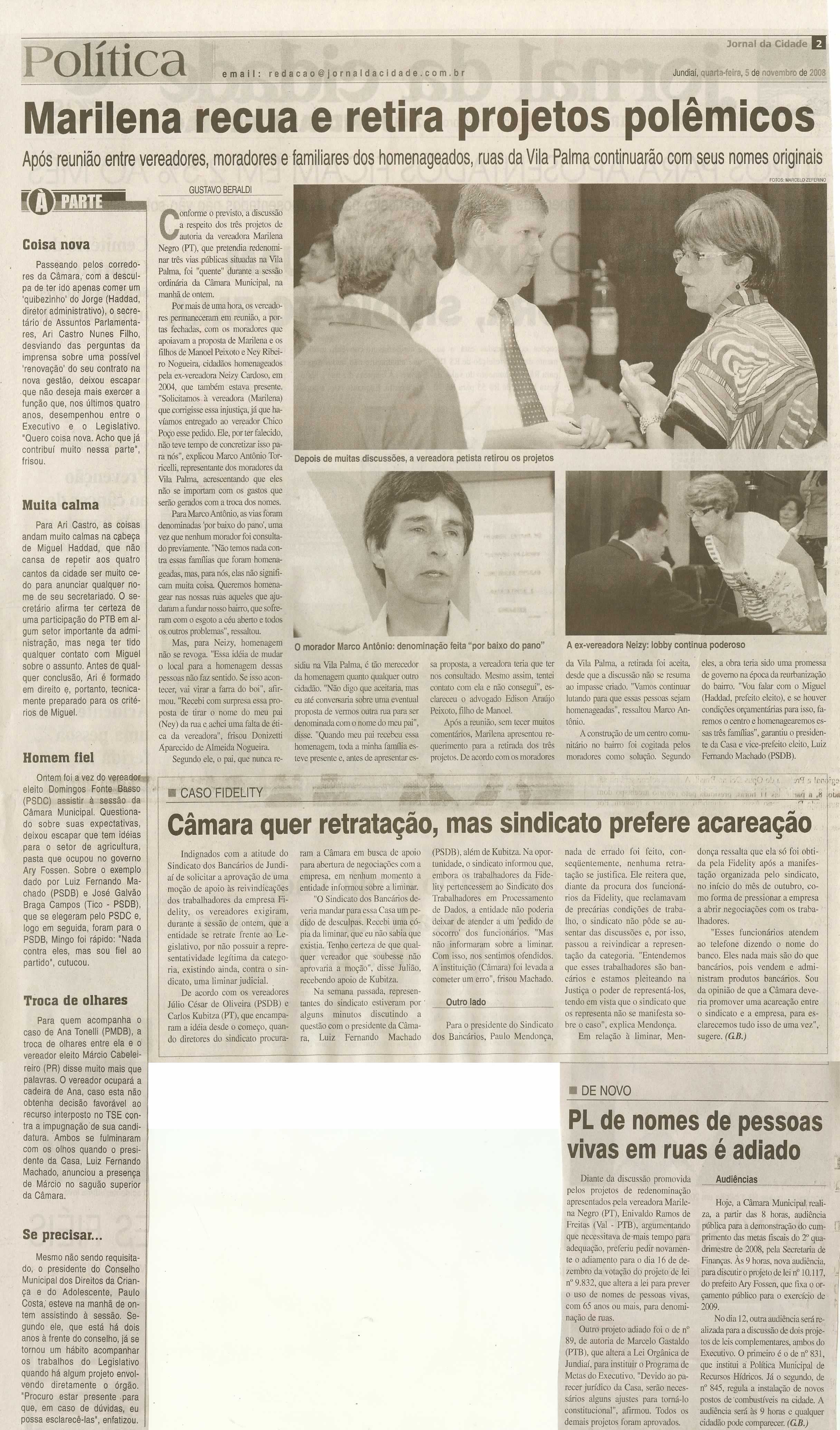 Jornal da Cidade - 05/11/2008