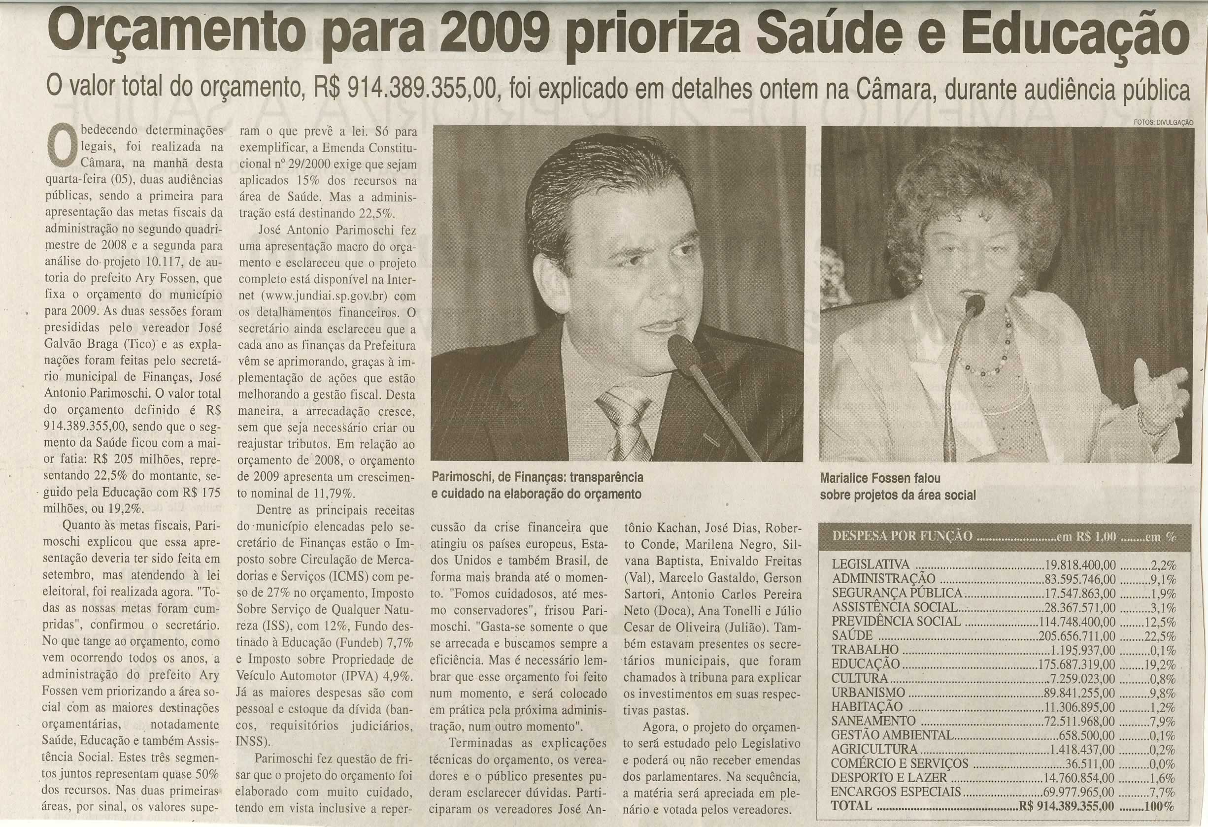 Jornal da Cidade - 06/11/2008