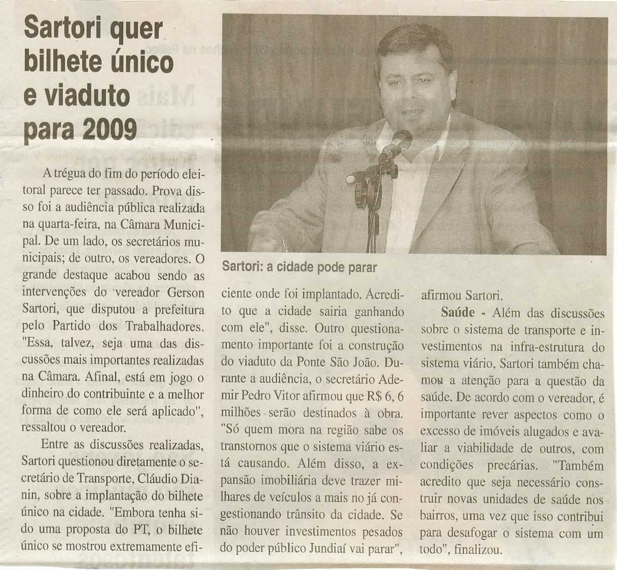 Jornal da Cidade - 07/11/2008