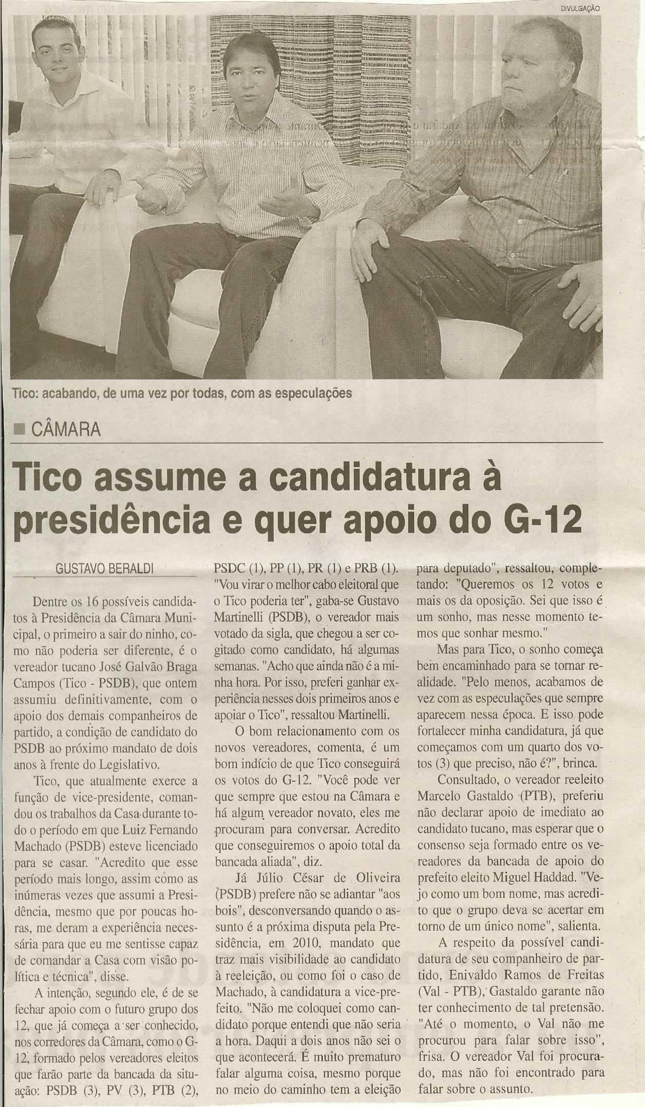 jornal da cidade - 07/11/2008