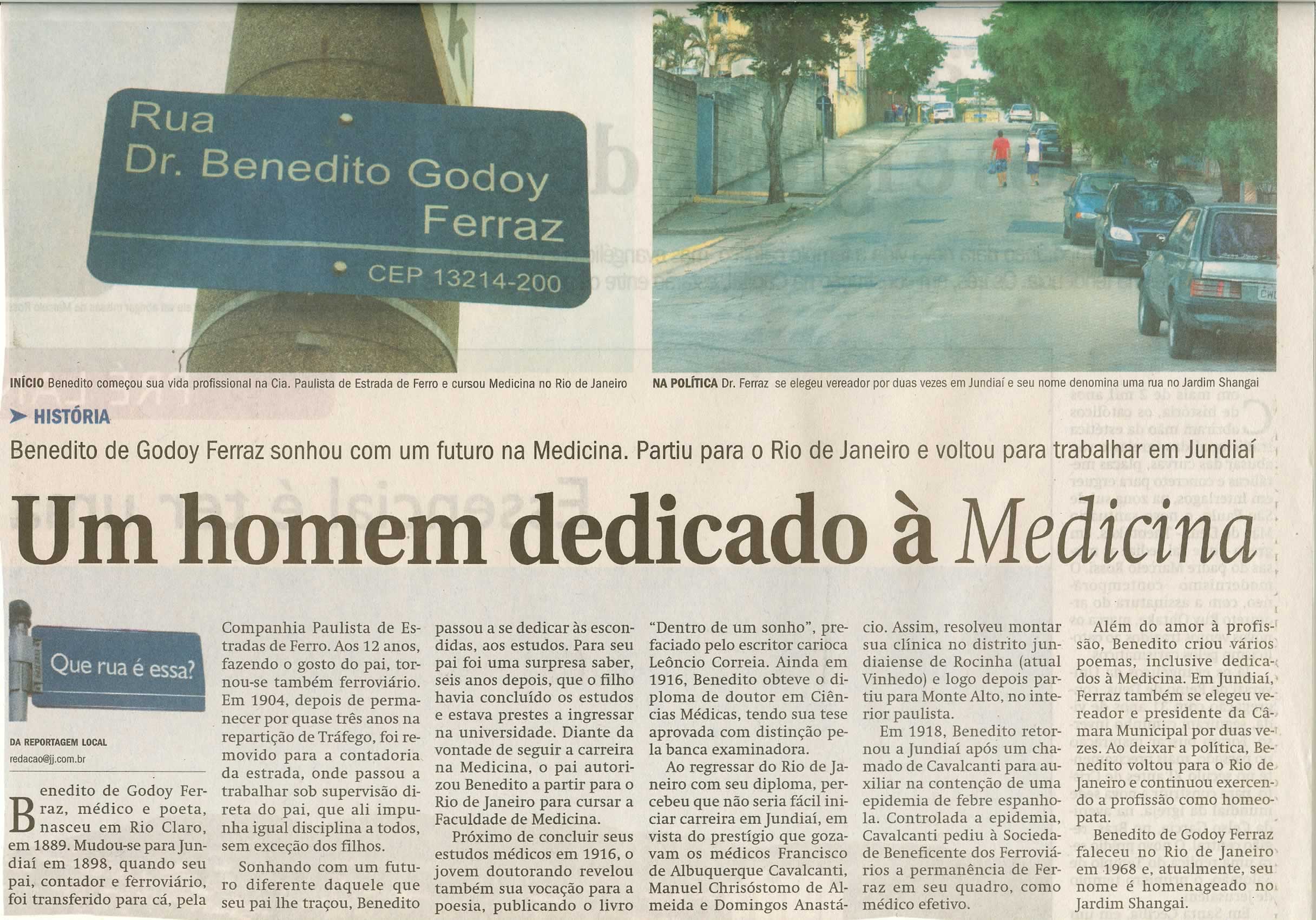 Jornal de Jundiaí - 09/11/2008