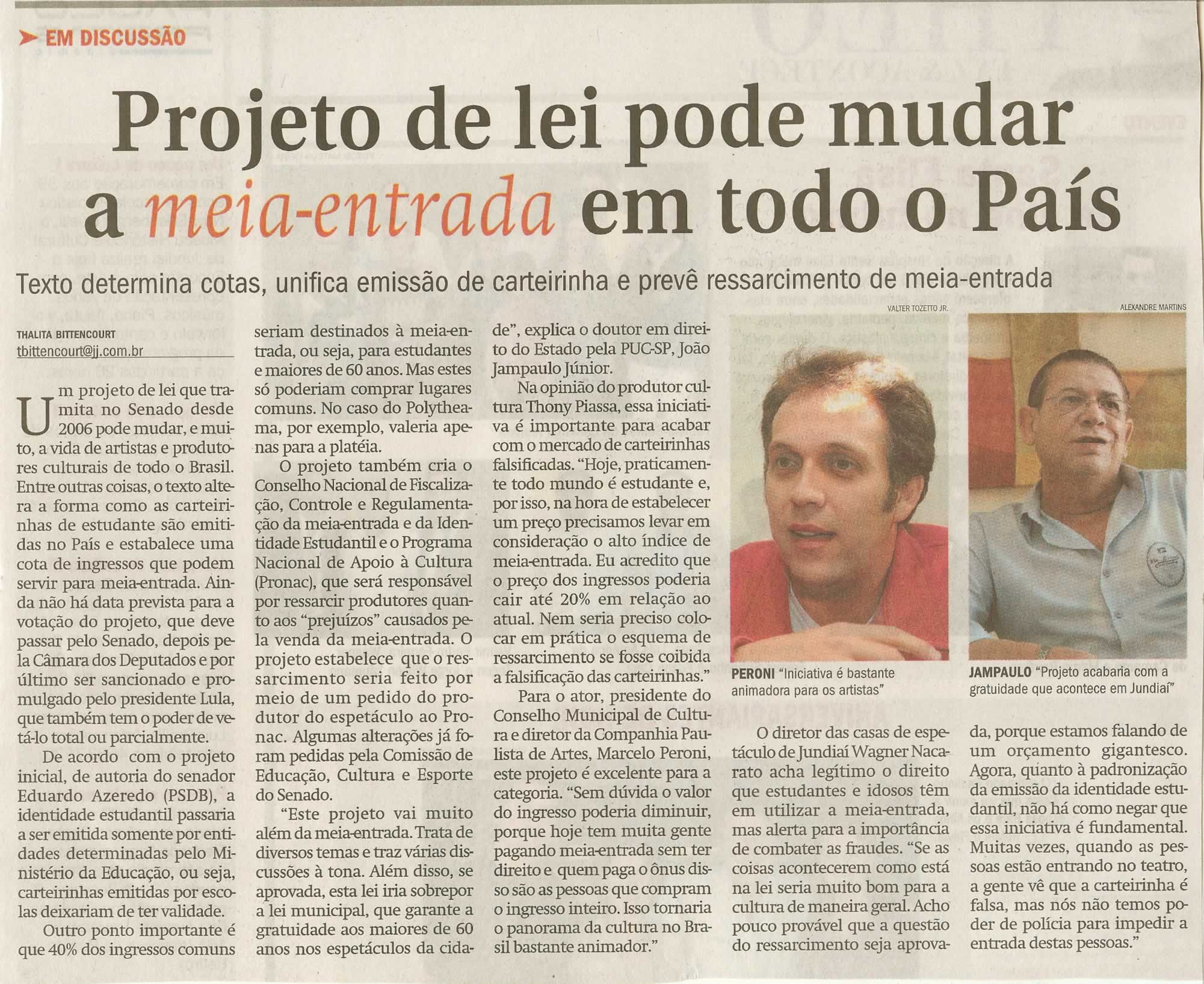 Jornal de Jundiaí - 08/11/2008