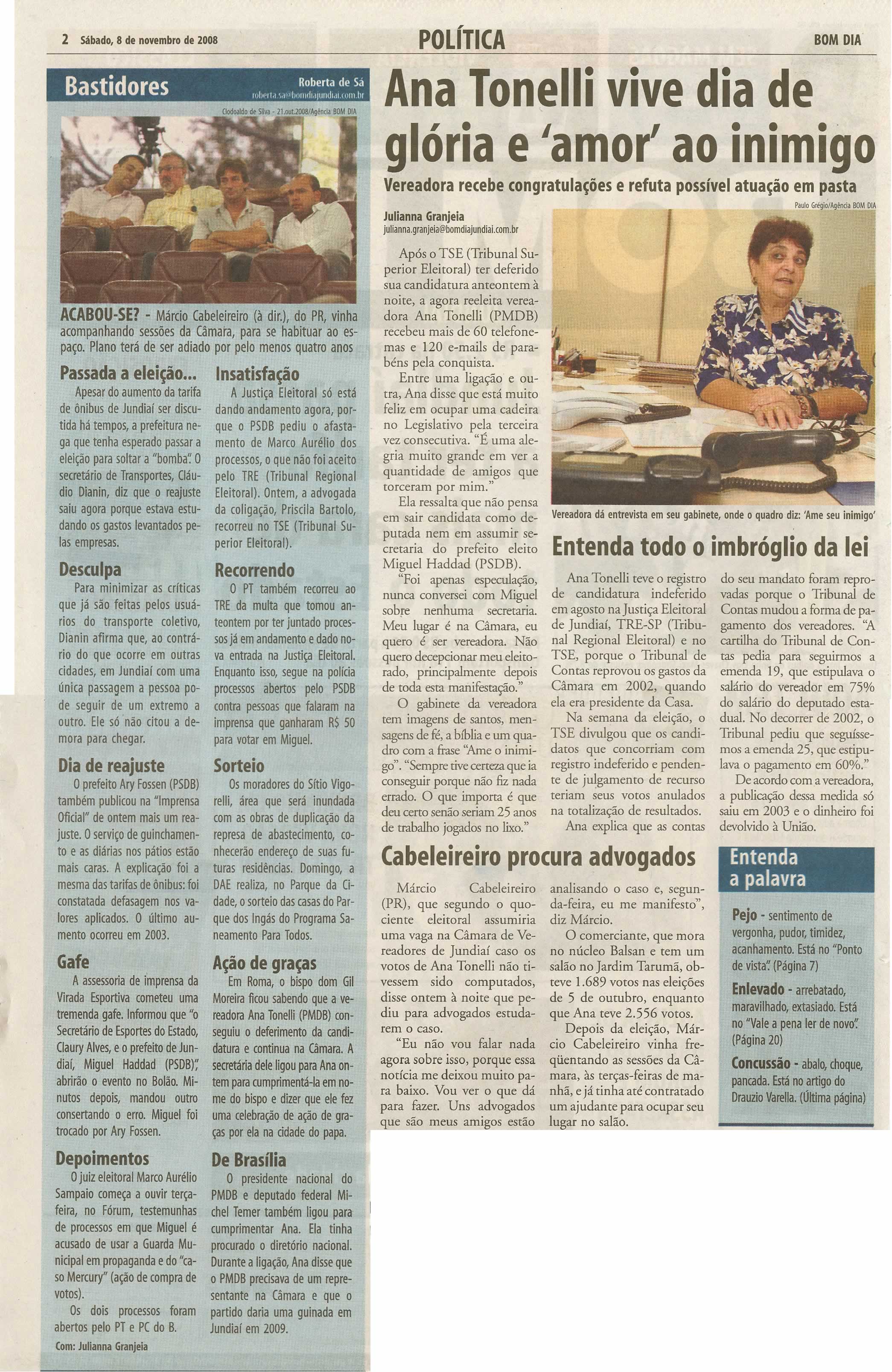 Bom Dia Jundiaí - 08/11/2008