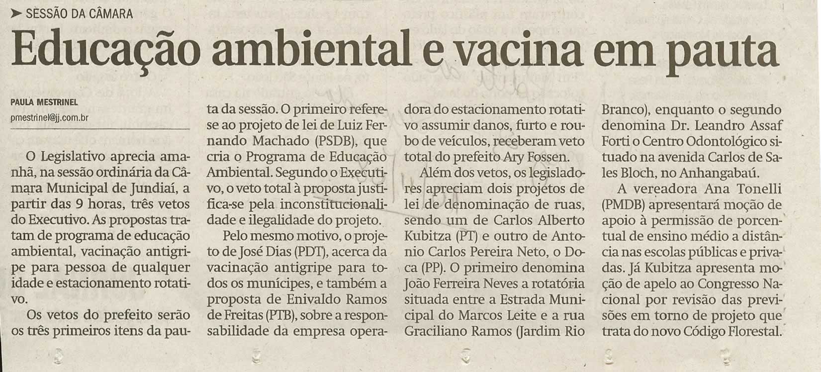 Jornal de Jundiaí - 10/11/2008