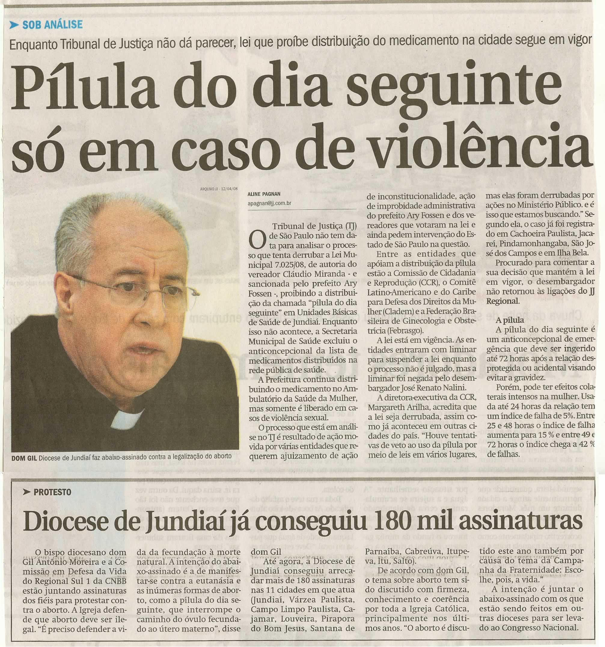 Jornal de Jundiaí - 12/11/2008