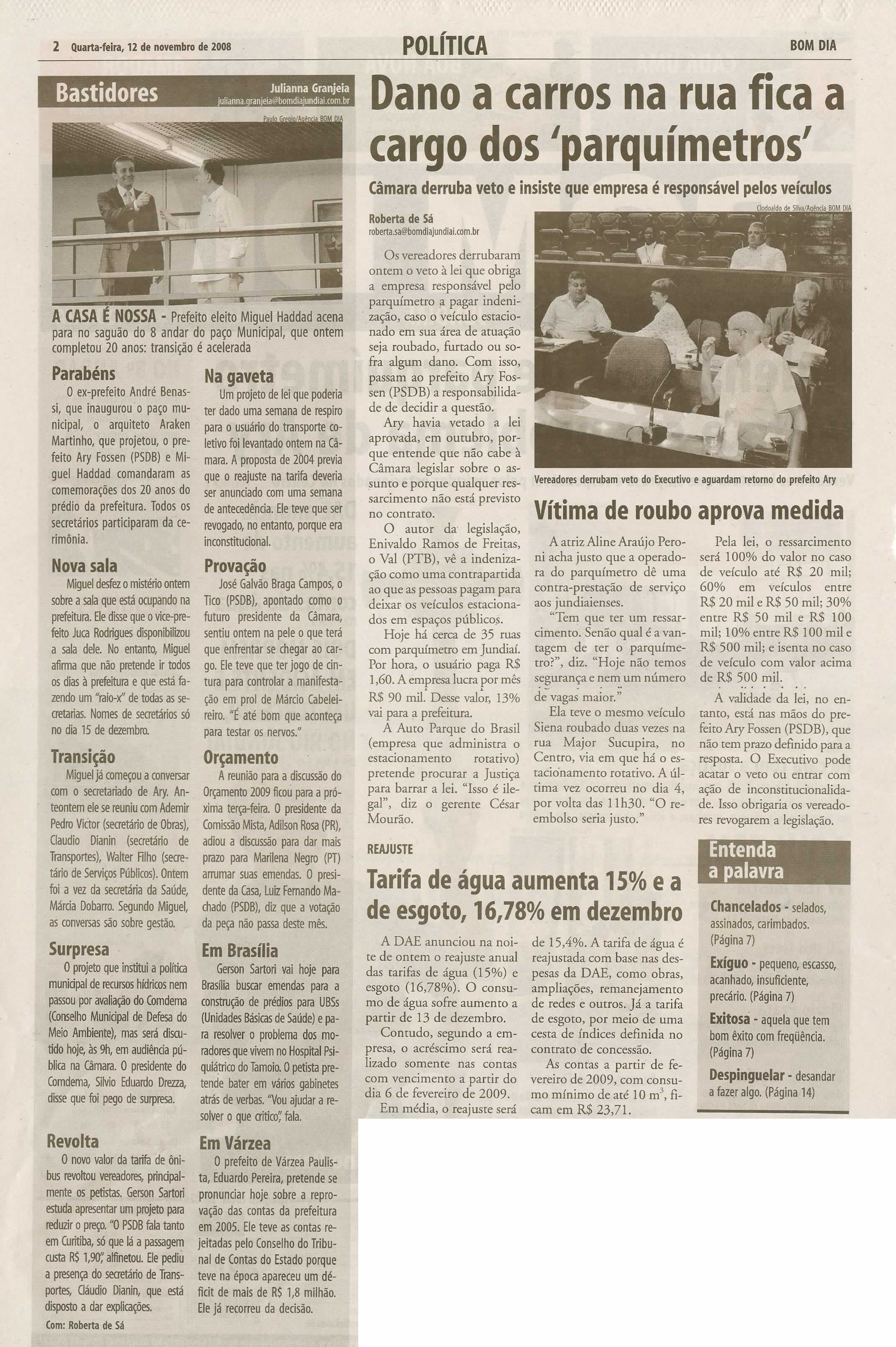 Bom Dia Jundiaí - 12/11/2008