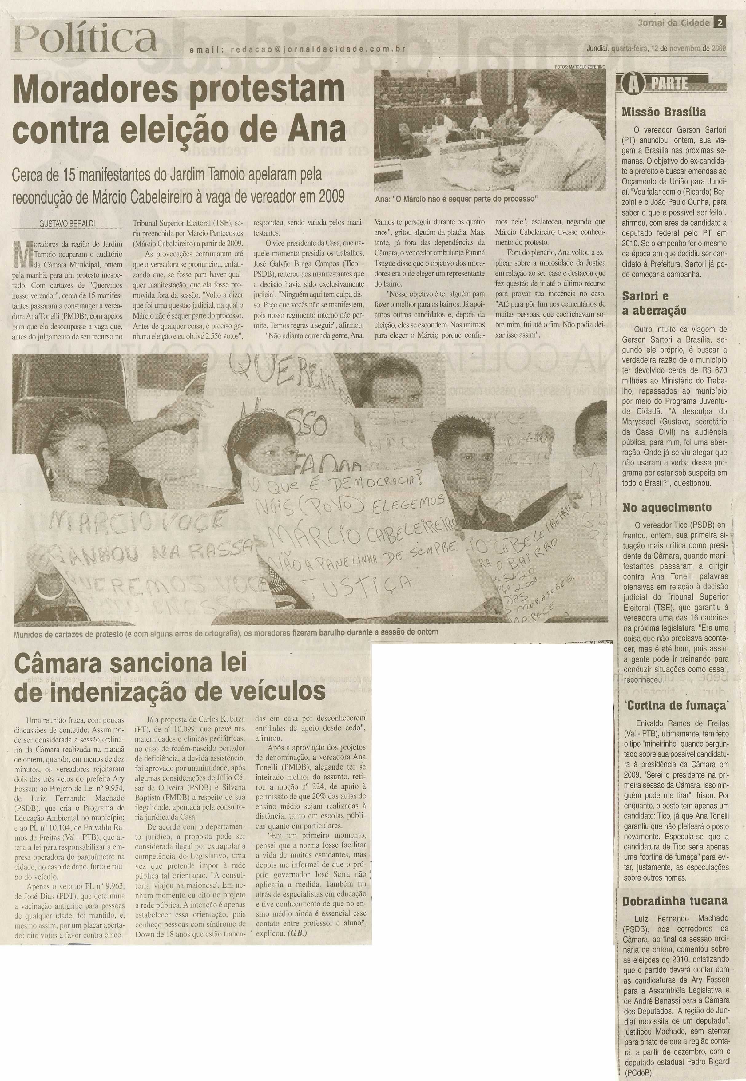 Jornal da Cidade - 12/11/2008