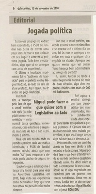 Bom Dia Jundiaí - 13/11/2008