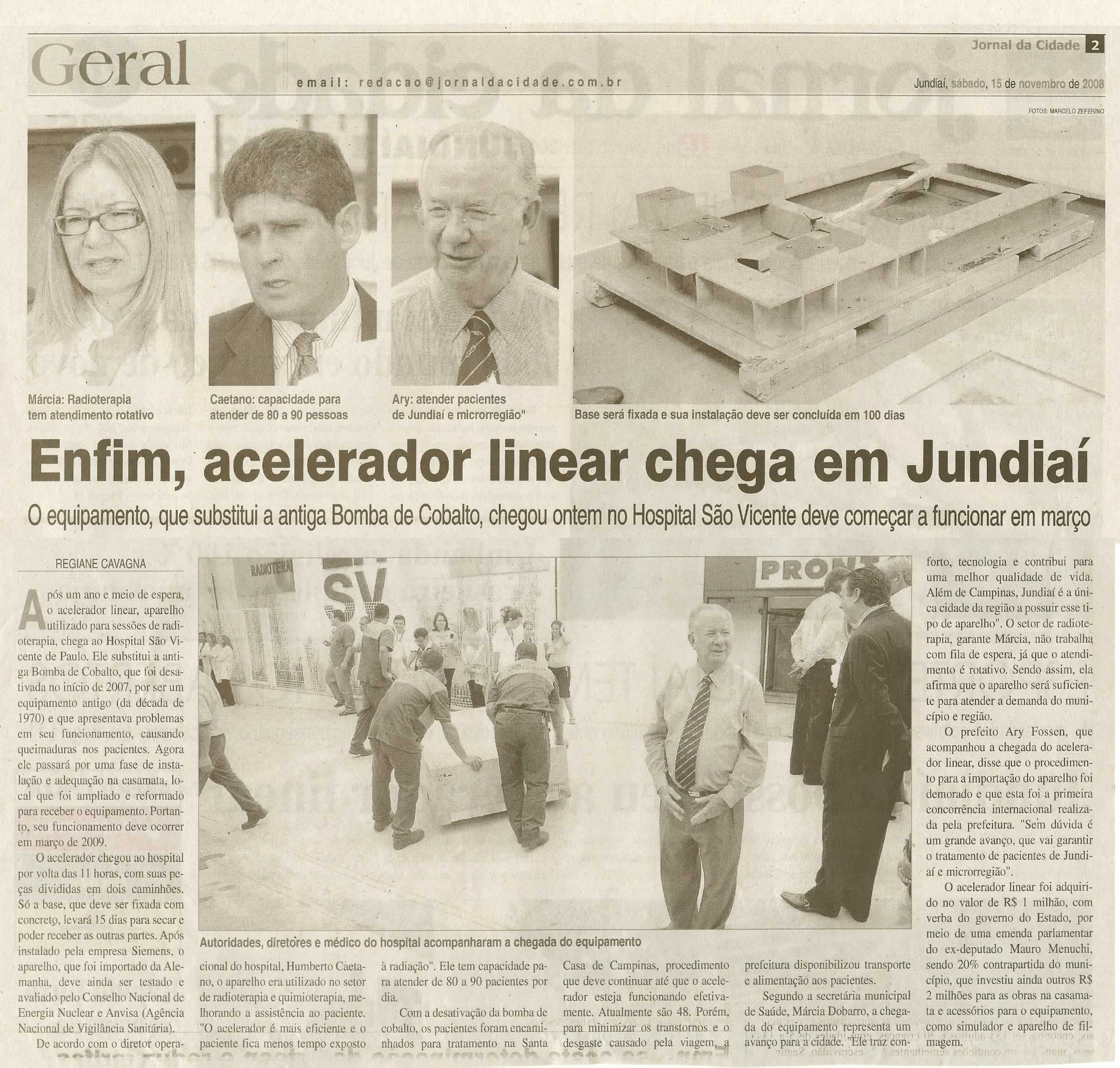 Jornal da Cidade - 15/11/2008