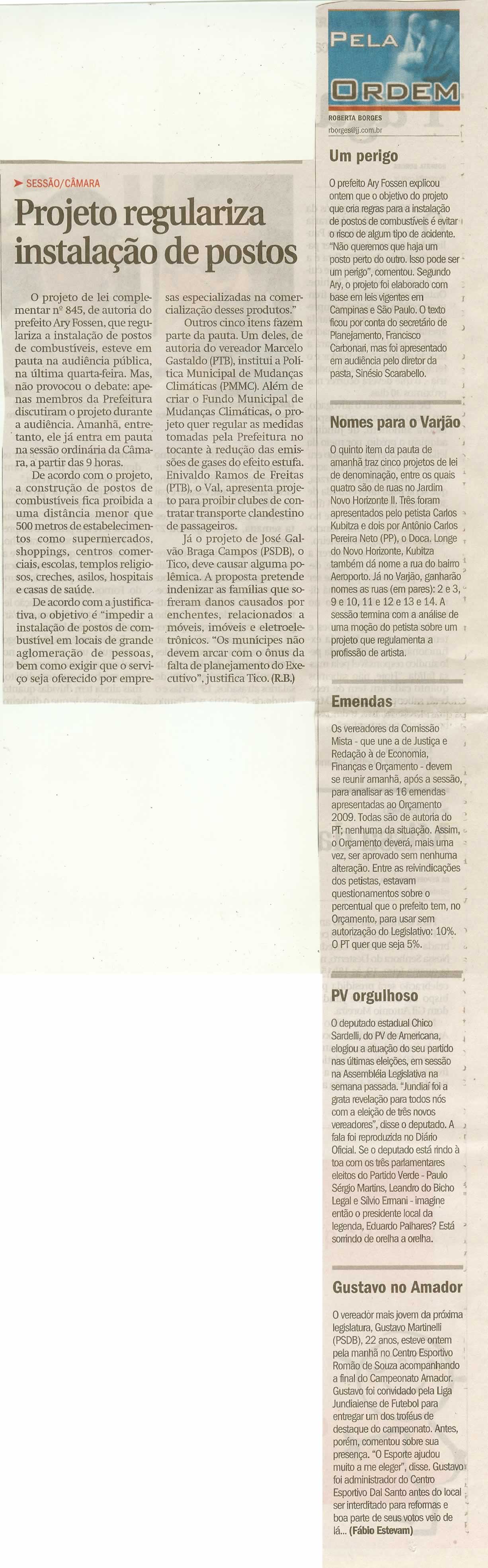 Jornal de Jundiaí - 17/11/2008