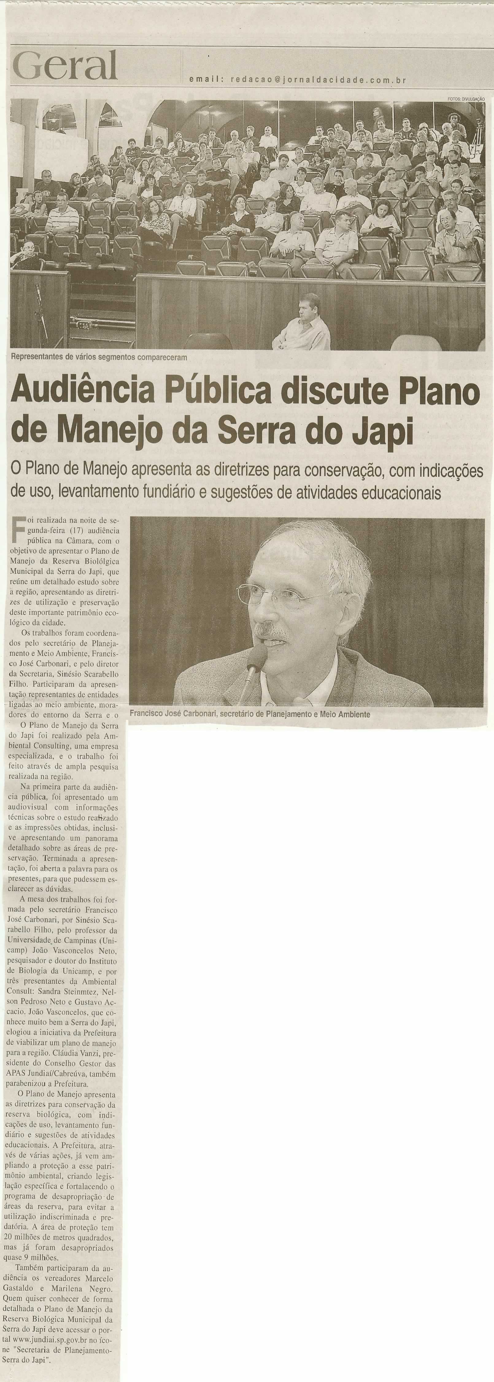 Jornal da Cidade - 19/11/2008