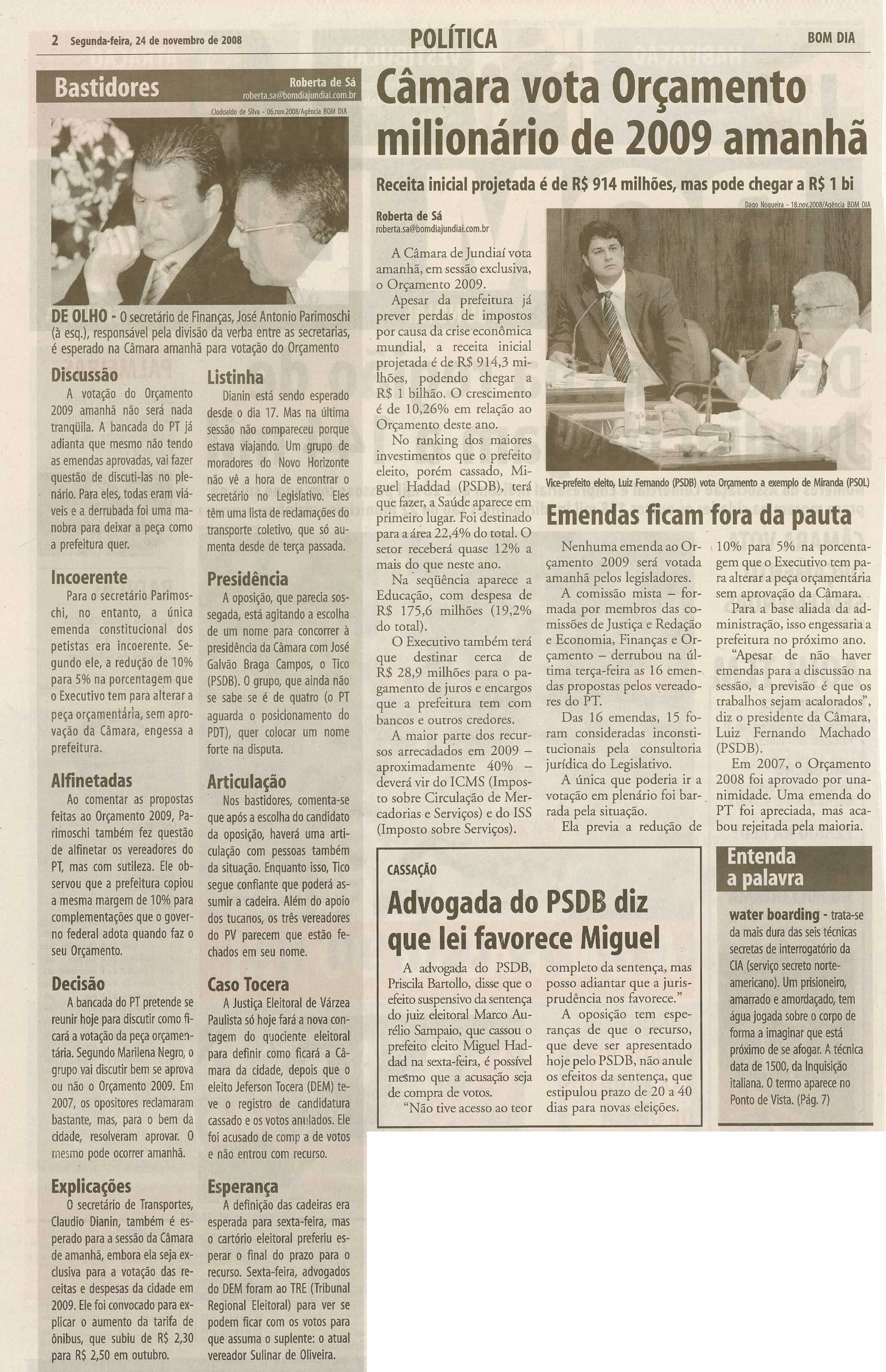 Bom Dia Jundiaí - 24/11/2008