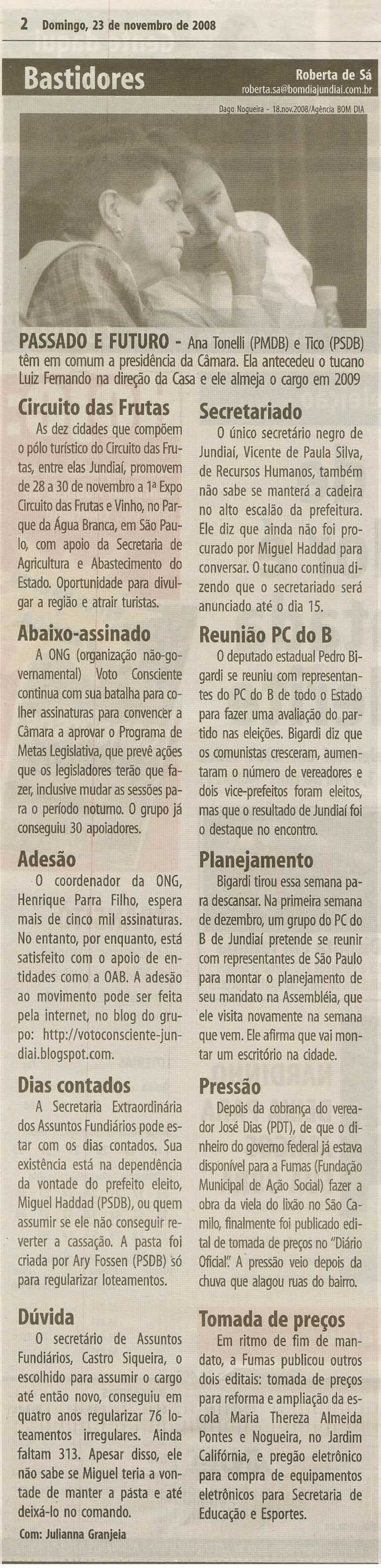 Bom Dia Jundiaí - 23/11/2008