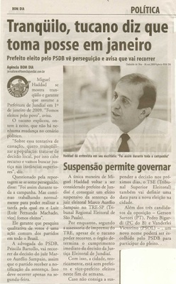 Bom Dia Jundiaí - 22/11/2008