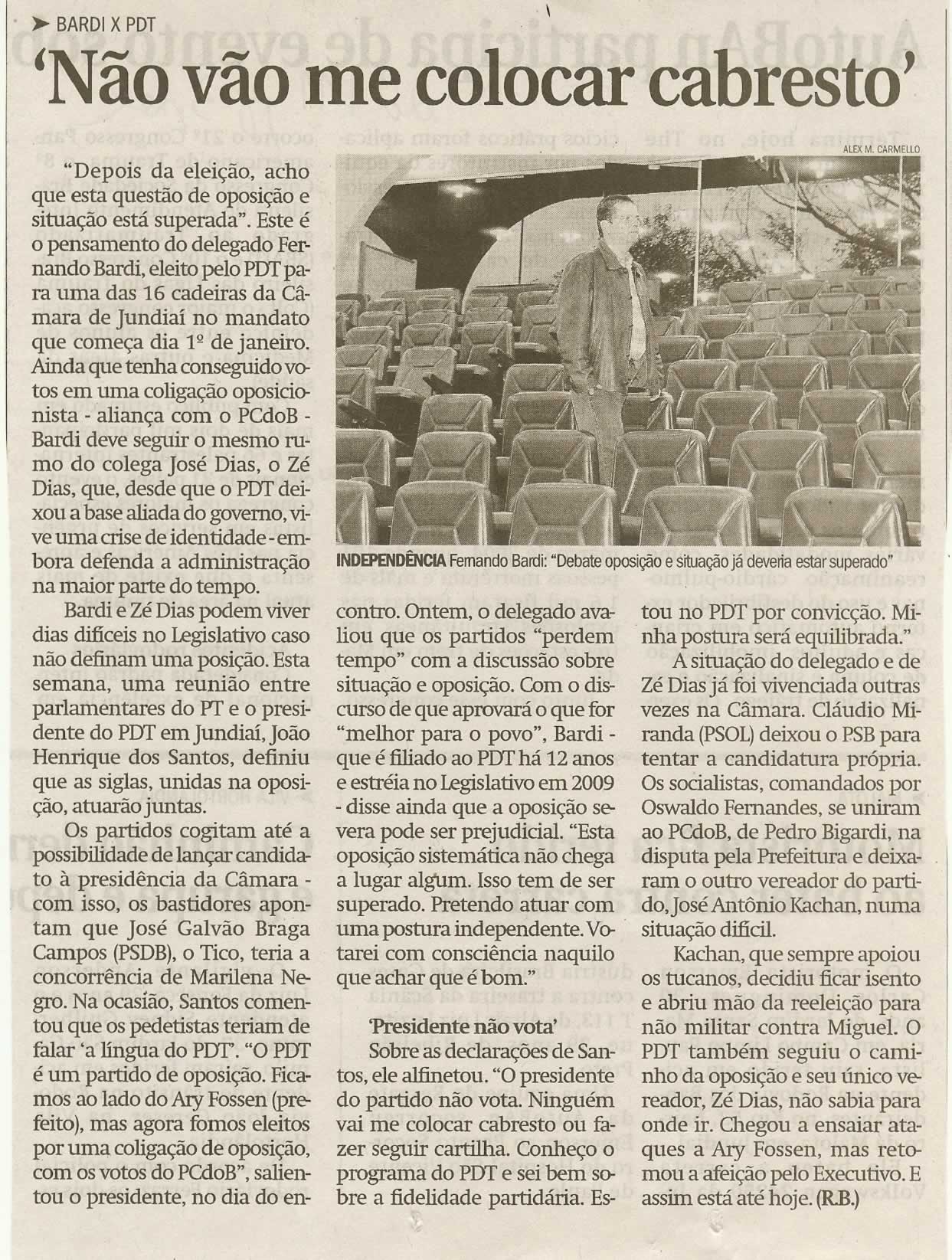 Jornal de Jundiaí - 22/11/2008