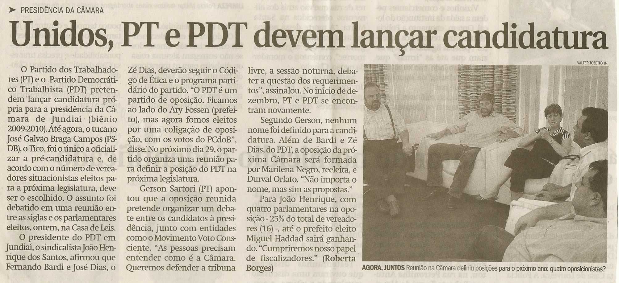 Jornal de Jundiaí - 20/11/2008