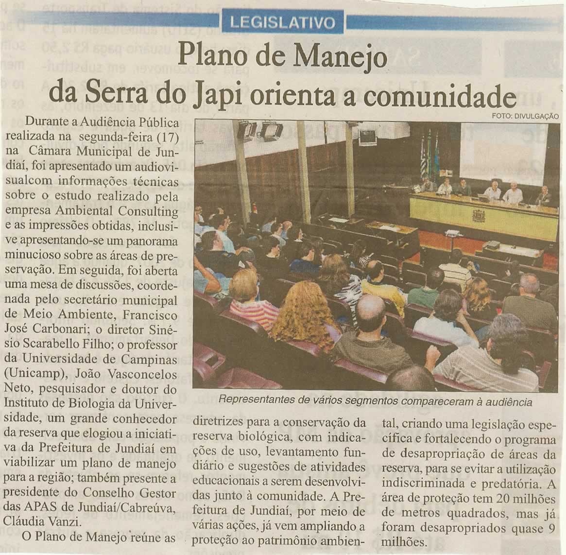 Jundiaí Hoje - 22/11/2008