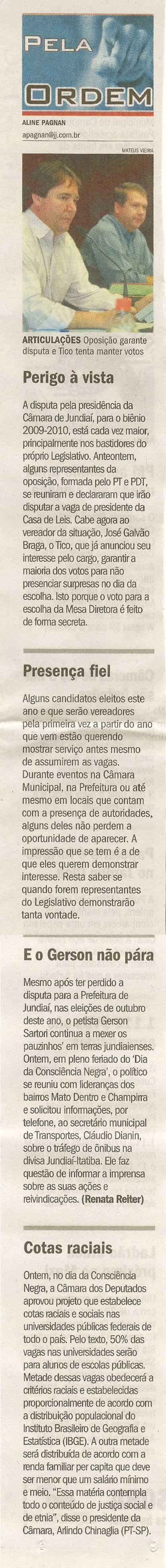 Jornal de Jundiaí - 21/11/2008