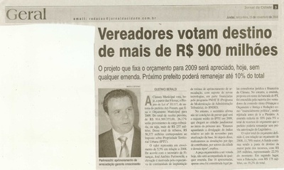 Jornal da Cidade - 25/11/2008