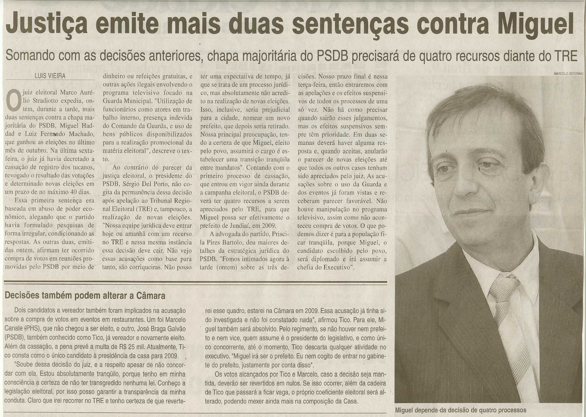 Jornal da Cidade - 25/11/2008