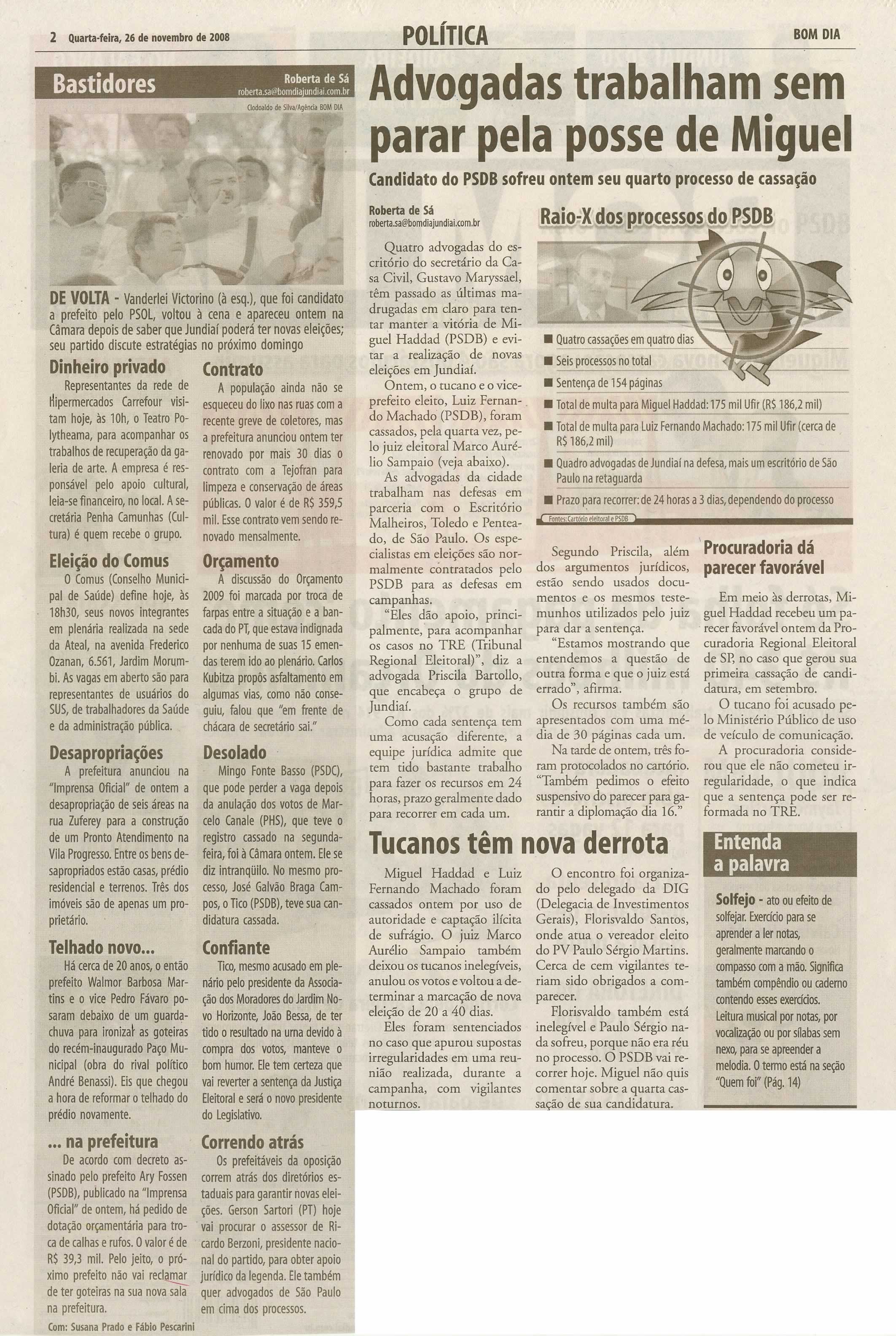 Bom Dia Jundiaí - 26/11/2008