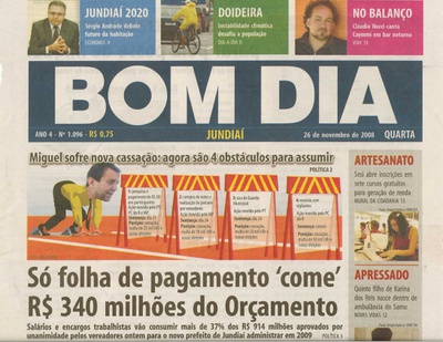 Bom Dia Jundiaí - 26/11/2008
