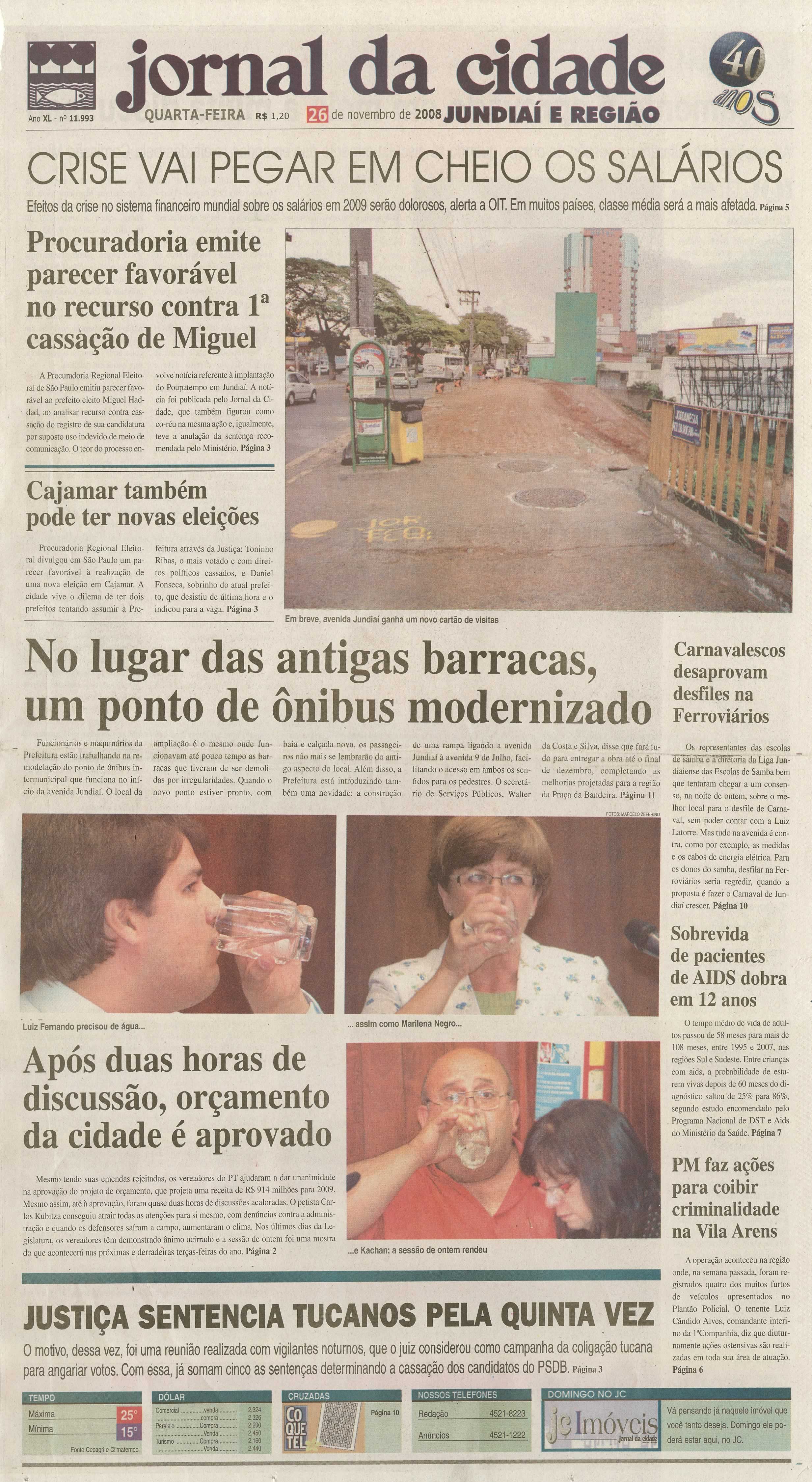 Jornal da Cidade - 26/11/2008