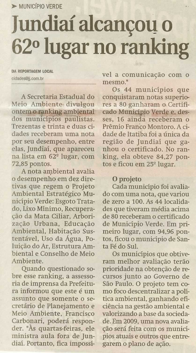 Jornal de Jundiaí - 27/11/2008