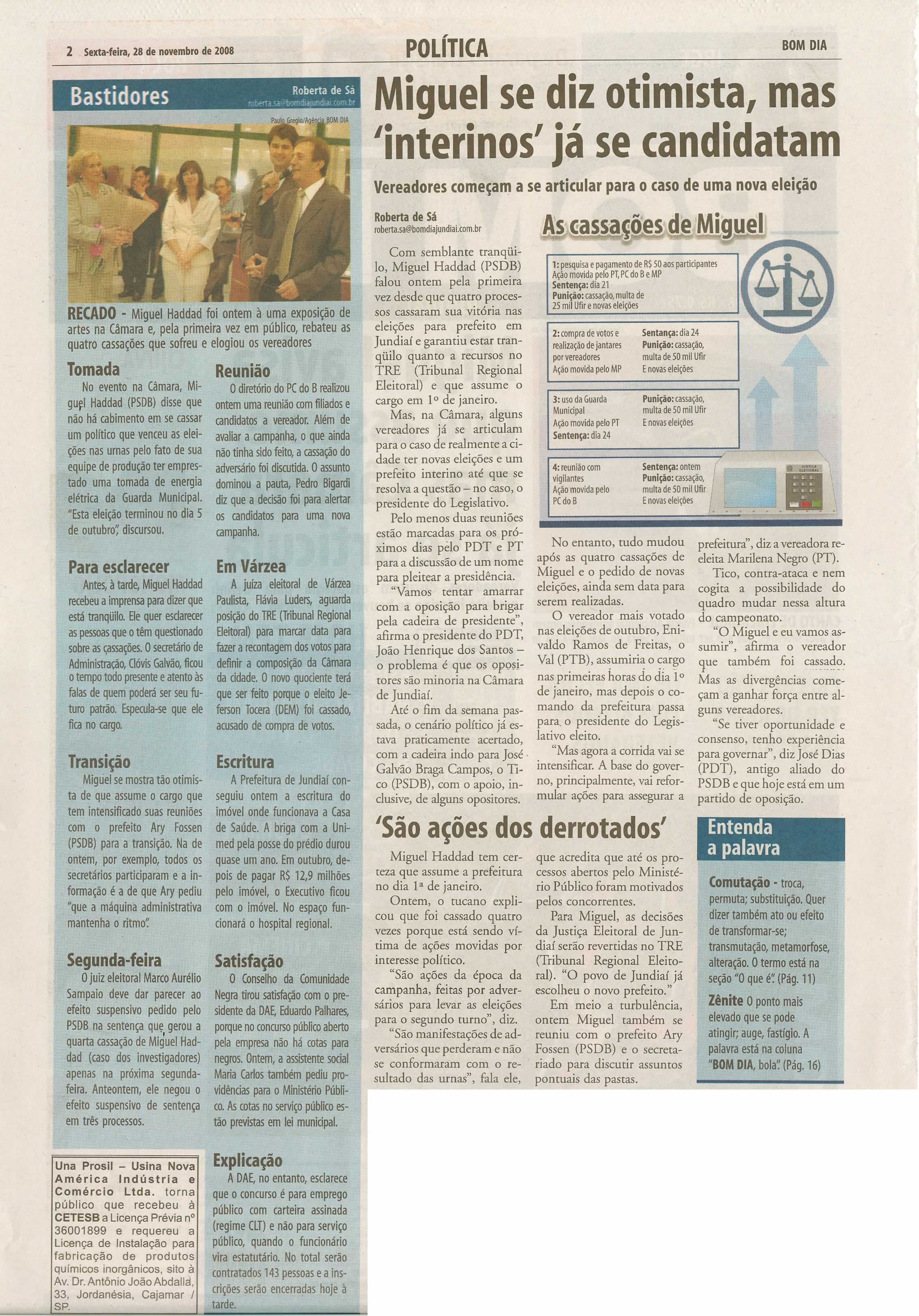 Bom Dia Jundiaí - 28/11/2008