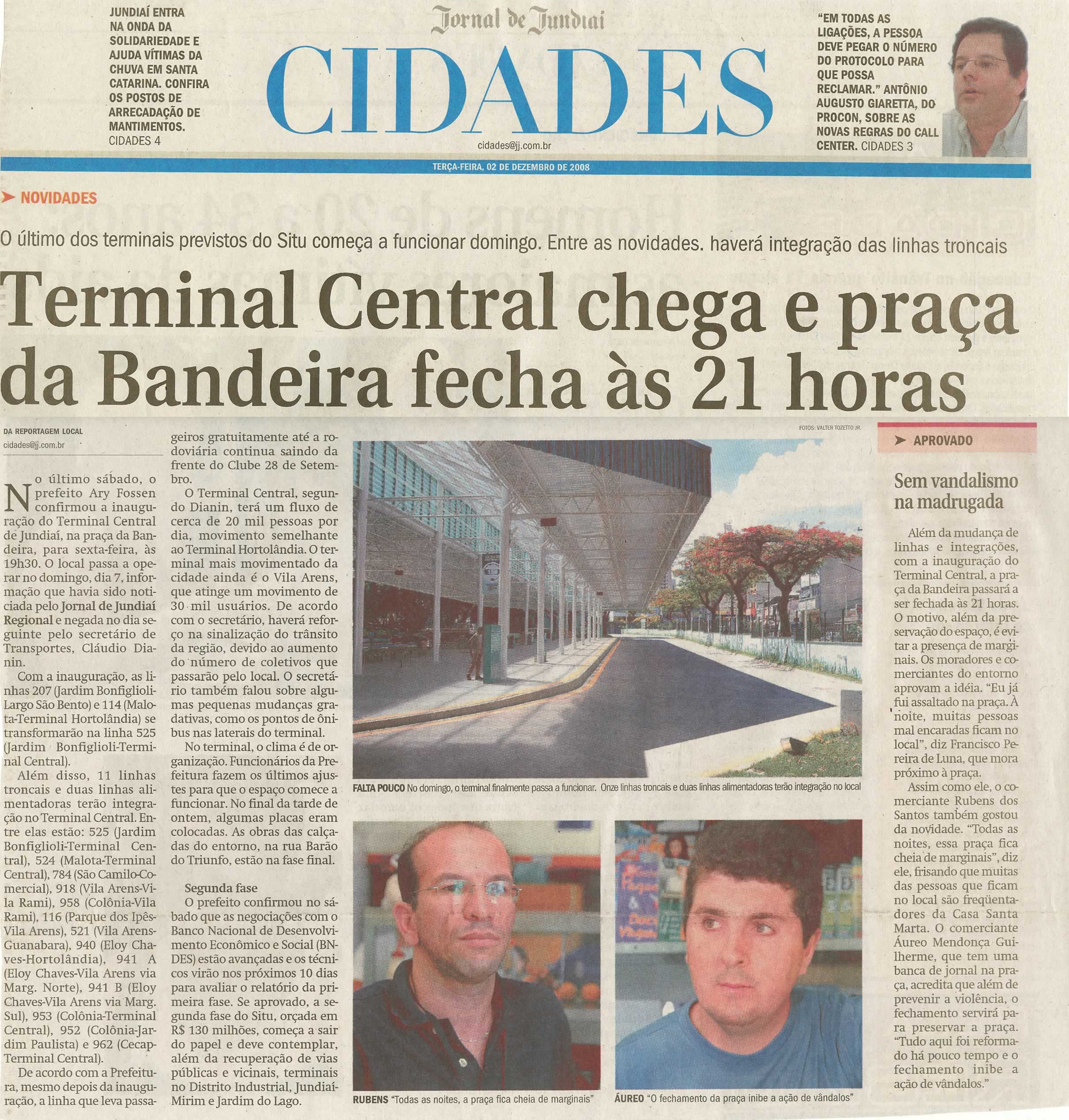 Jornal de Jundiaí - 02/12/2008