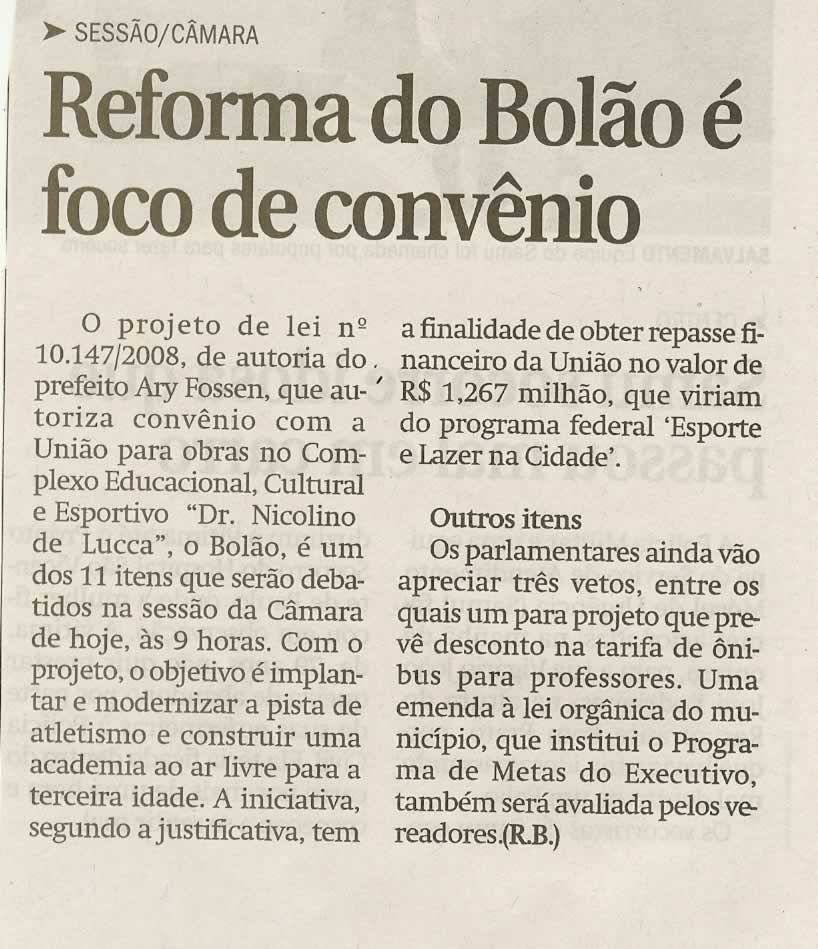 Jornal de Jundiaí - 02/12/2008