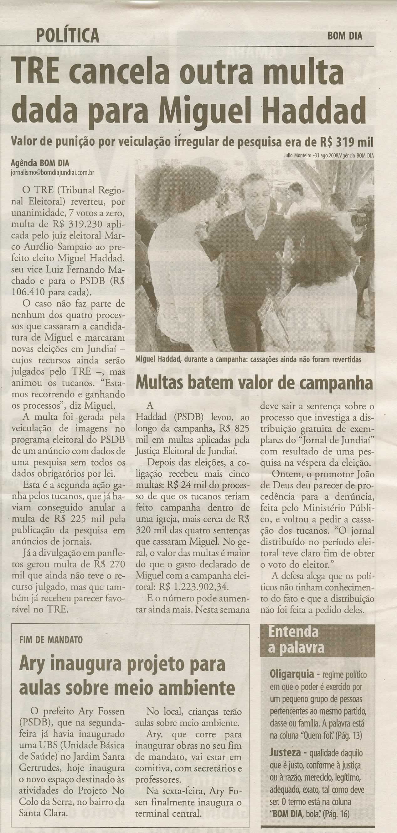 Bom Dia Jundiaí - 03/12/2008