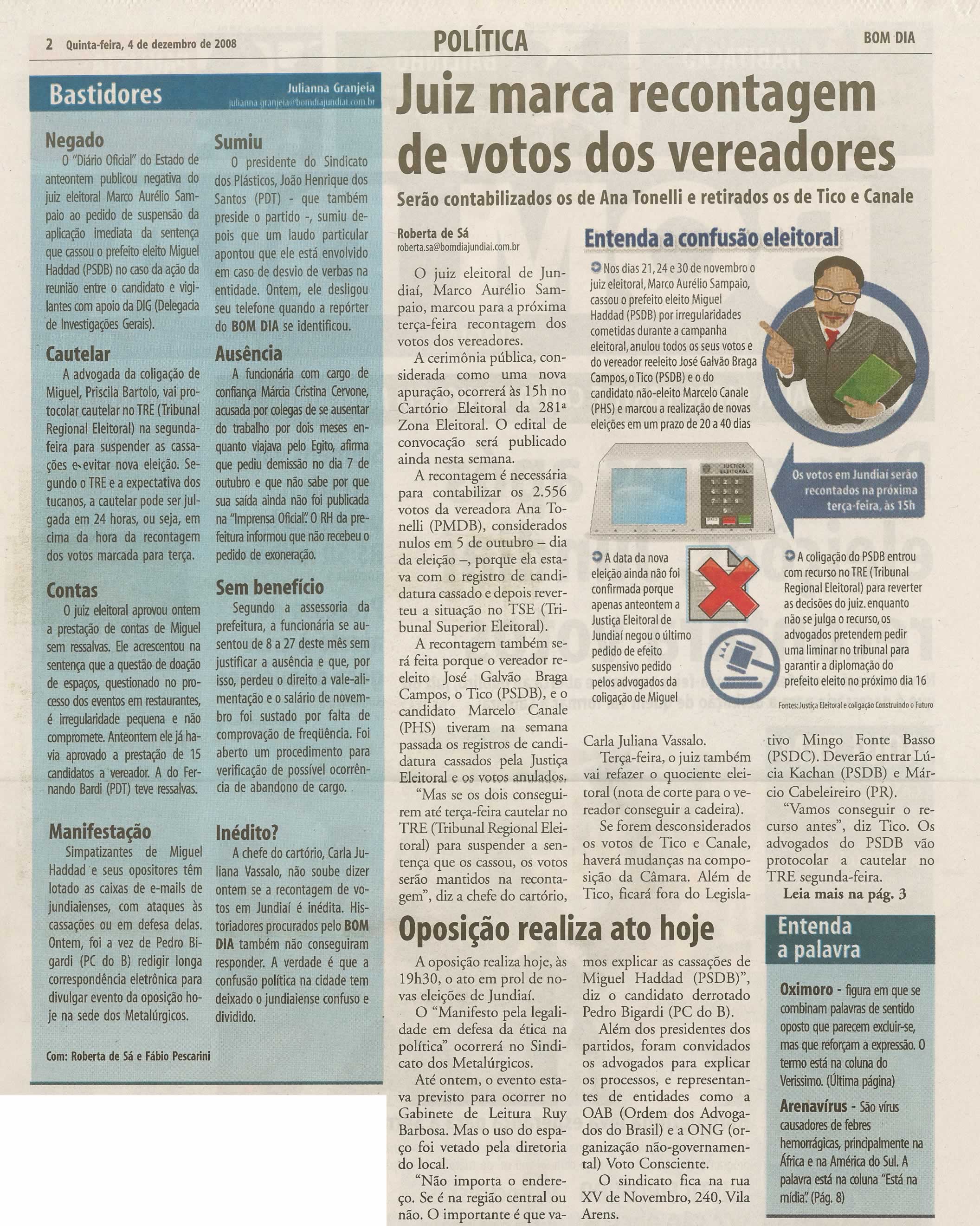 Bom Dia Jundiaí - 04/12/2008