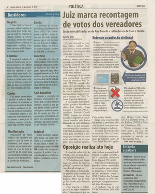 Bom Dia Jundiaí - 04/12/2008
