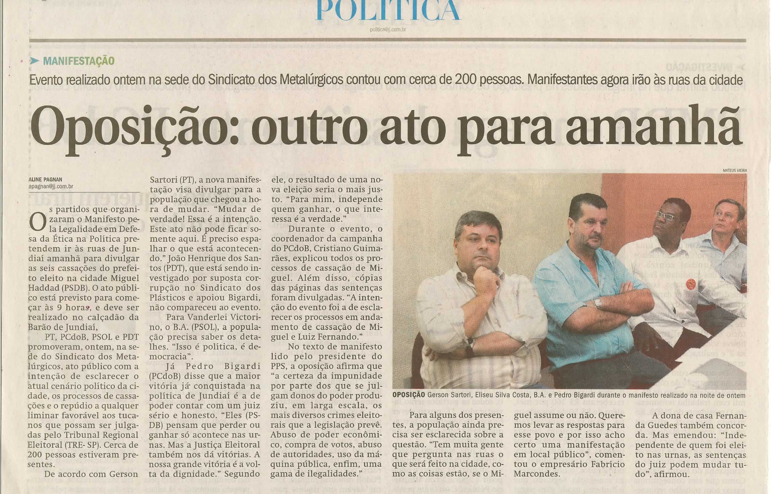 Jornal de Jundiaí - 05/12/2008
